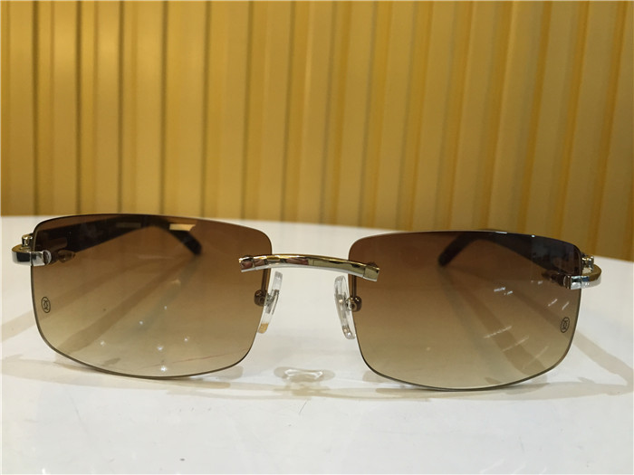Cartier 3524012 Black Cattle Horn Eyeglasses In Silver - FashionPlug
