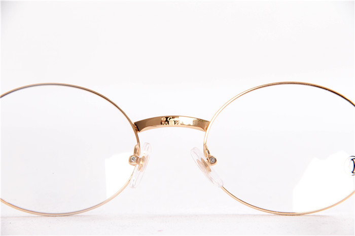 Cartier  51551348 Wood Eyeglasses In Gold - FashionPlug