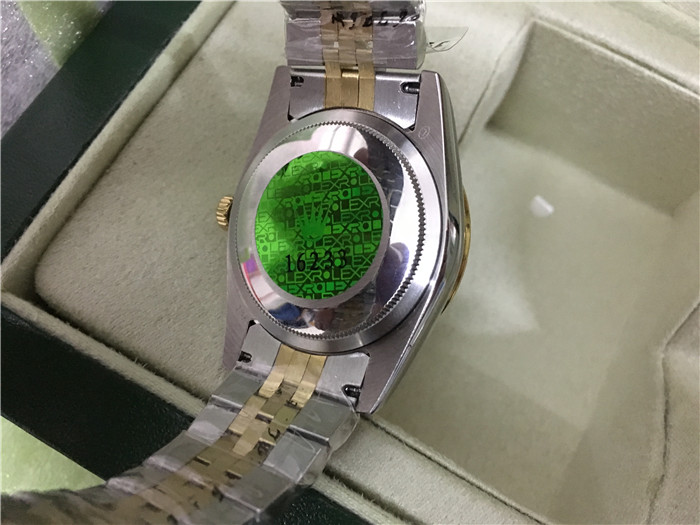 Rolex High Quality Datejust Stainless Steel and Jubille Bracelet Champagne Diamond Dial Full Diamond Bezel Watch - FashionPlug