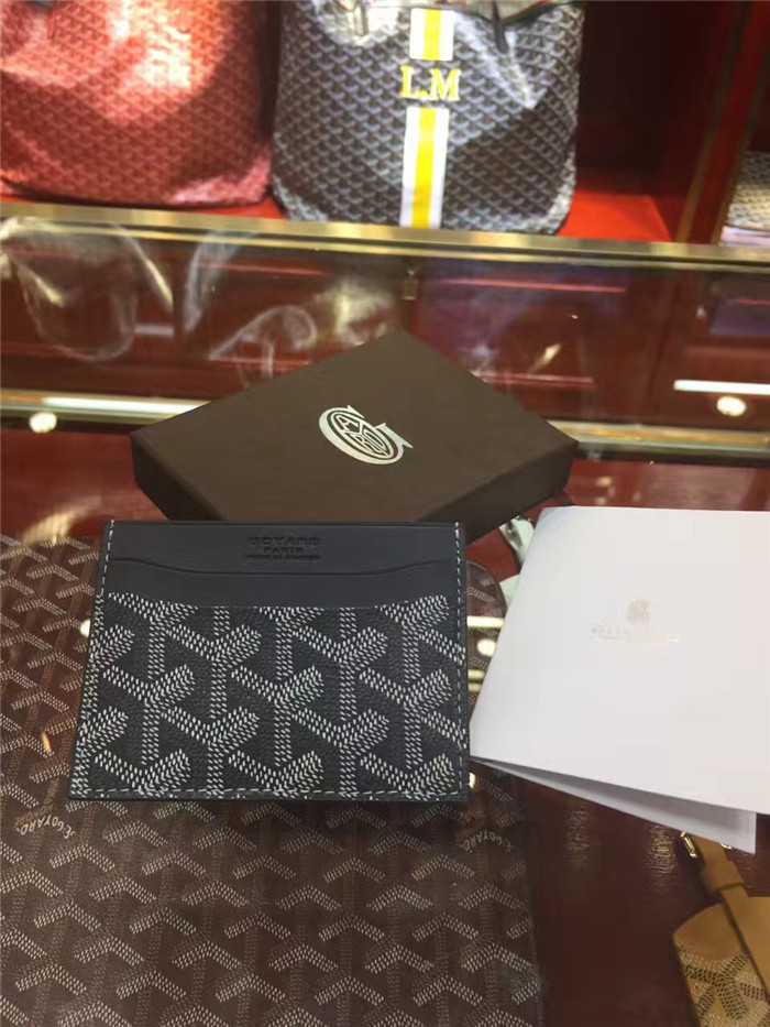 Goyard Card Holder Black - FashionPlug