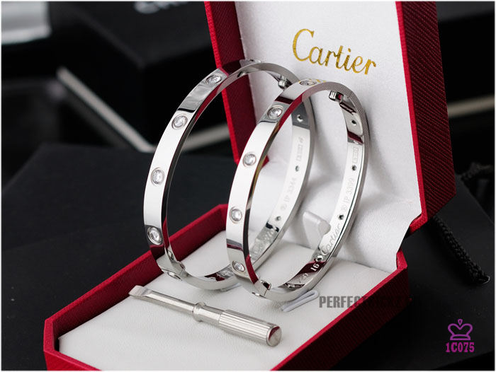 Cartier Love Bracelet Gold With Colorful Stones - FashionPlug