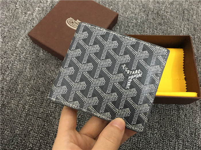 Short 6 Card Slots Billfold Wallet Grey - FashionPlug