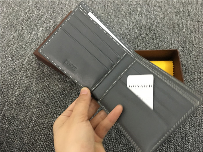 Short 6 Card Slots Billfold Wallet Grey - FashionPlug