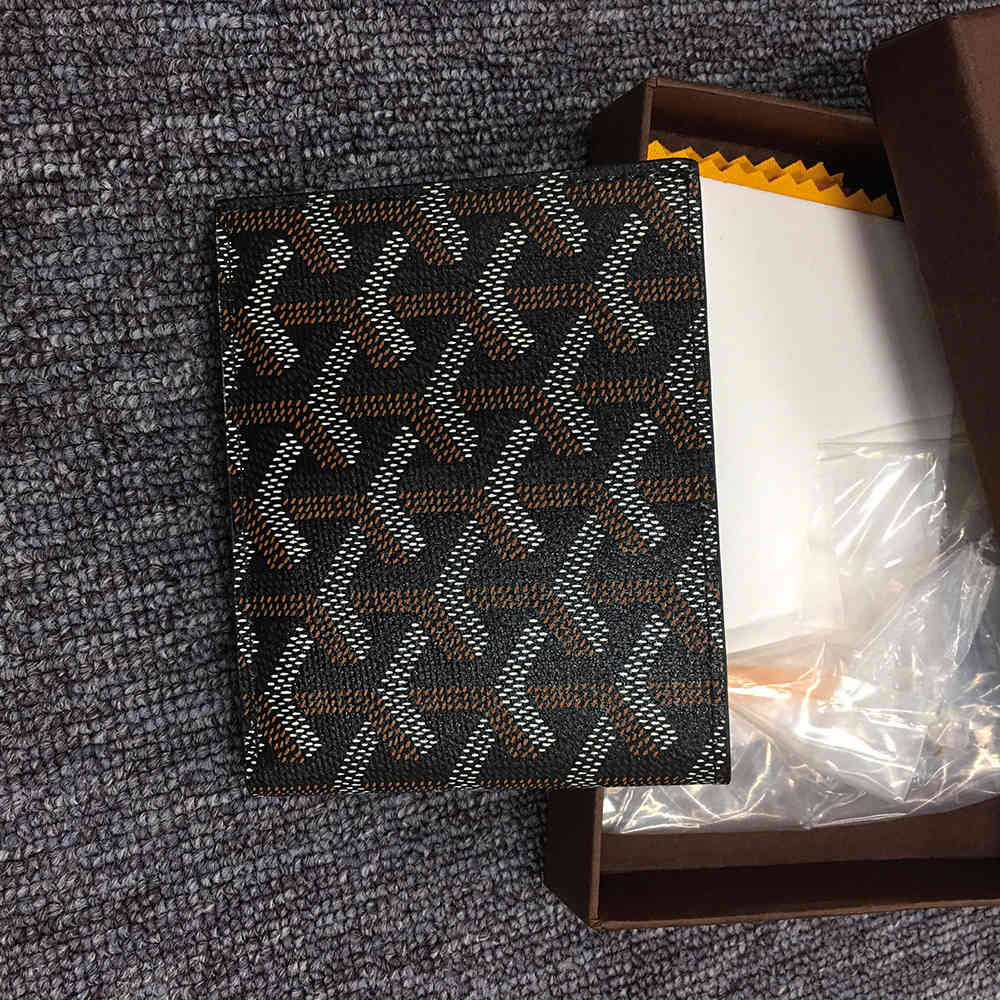 Short 6 Card Slots Billfold Wallet Black - FashionPlug