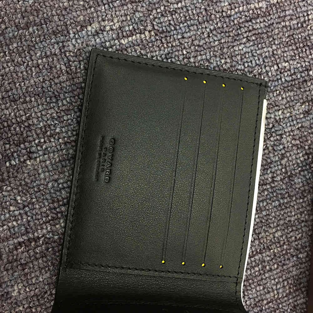 Short 6 Card Slots Billfold Wallet Black - FashionPlug