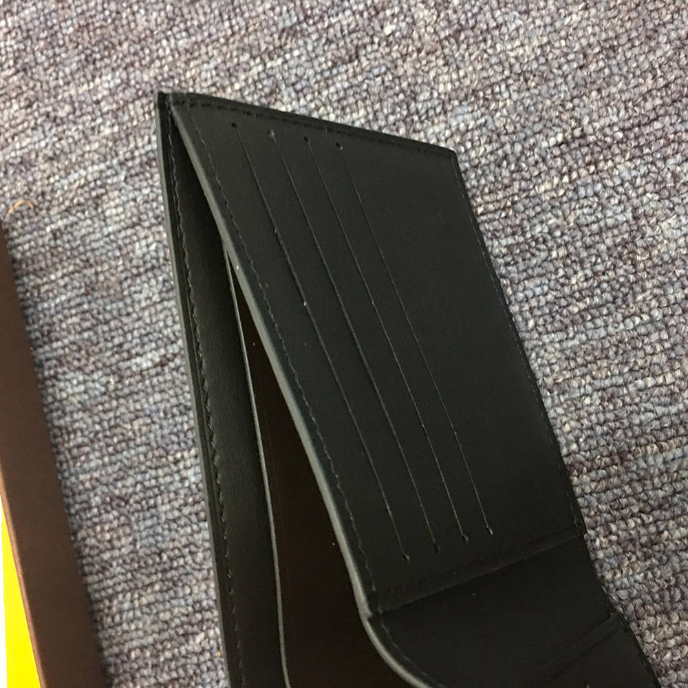 Short 6 Card Slots Billfold Wallet Black - FashionPlug