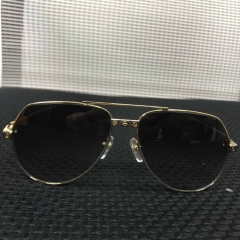 Cartier 1324912 Sunglasses In Gold Grey Gradient - FashionPlug
