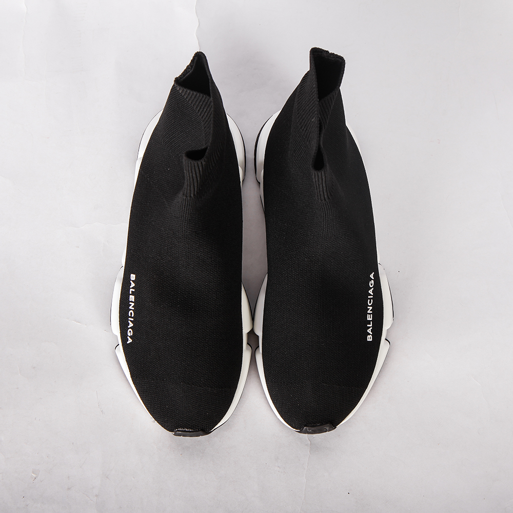 Balenciaga Speed Trainer Bicolor Black Sole - FashionPlug