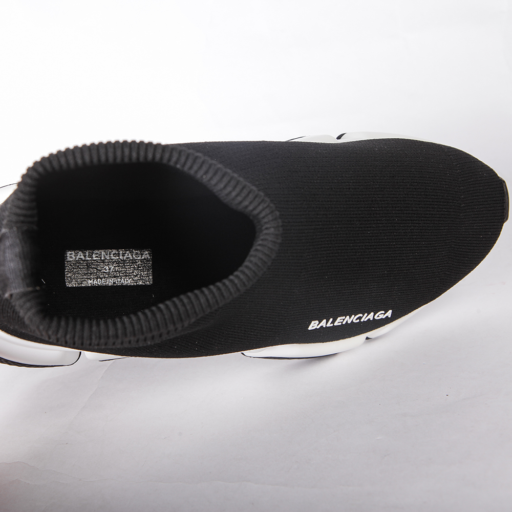 Balenciaga Speed Trainer Bicolor Black Sole - FashionPlug