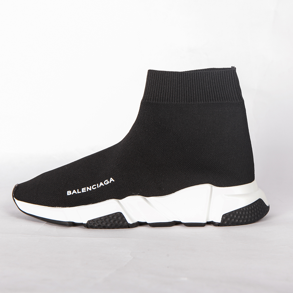 Balenciaga Speed Trainer Bicolor Black Sole - FashionPlug