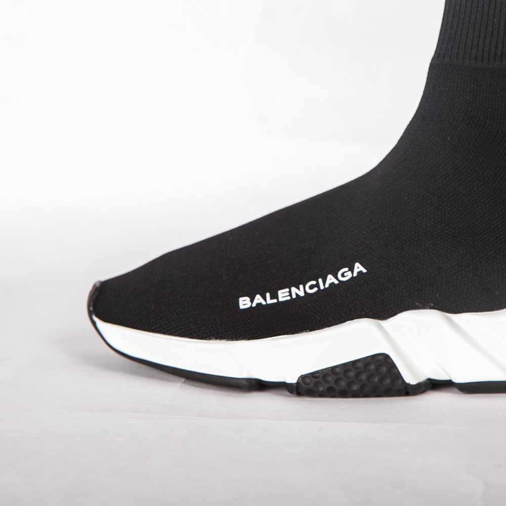 Balenciaga Speed Trainer Bicolor Black Sole - FashionPlug