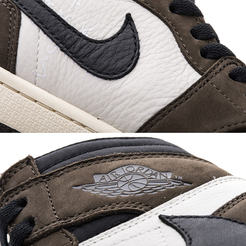 Jordan Travis Scott X Air 1 Sneakers - FashionPlug