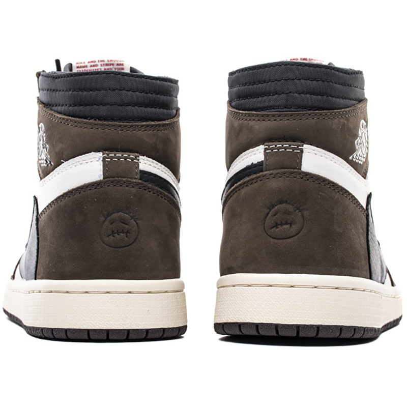 Jordan Travis Scott X Air 1 Sneakers - FashionPlug