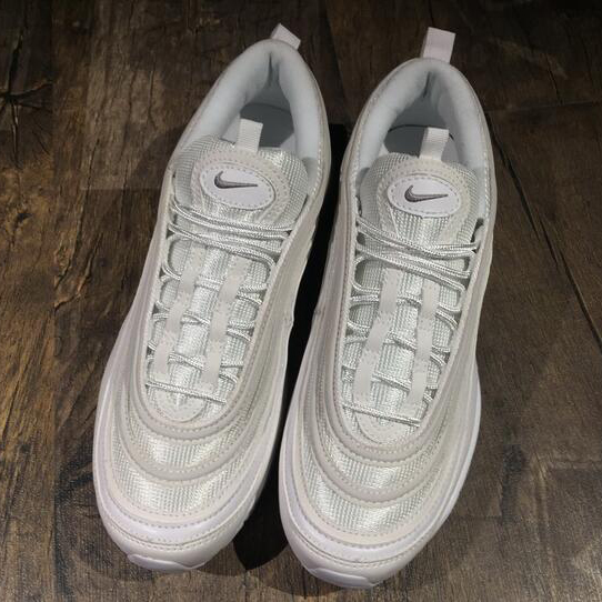Nike Air Max 97 Triple White  Sneakers  - FashionPlug