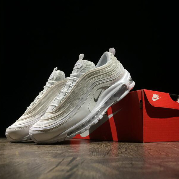 Nike Air Max 97 Triple White  Sneakers  - FashionPlug