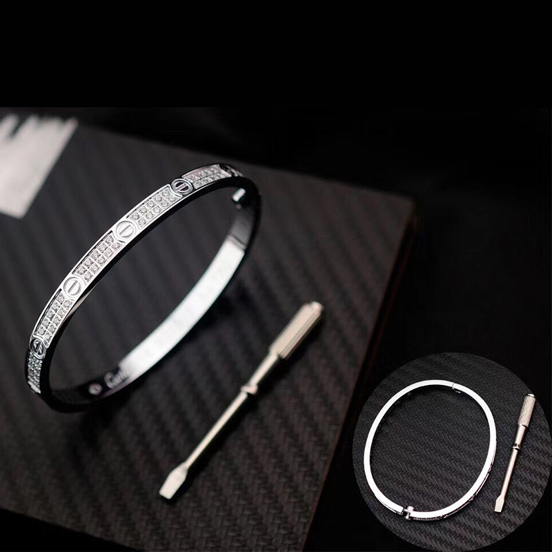 Cartier Bracelets in Silver - FashionPlug