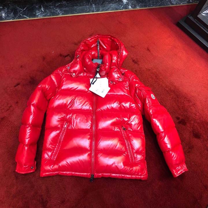 Moncler Red Down Jacket - FashionPlug