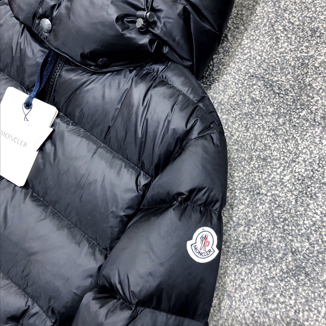 Moncler Black Down Jacket - FashionPlug