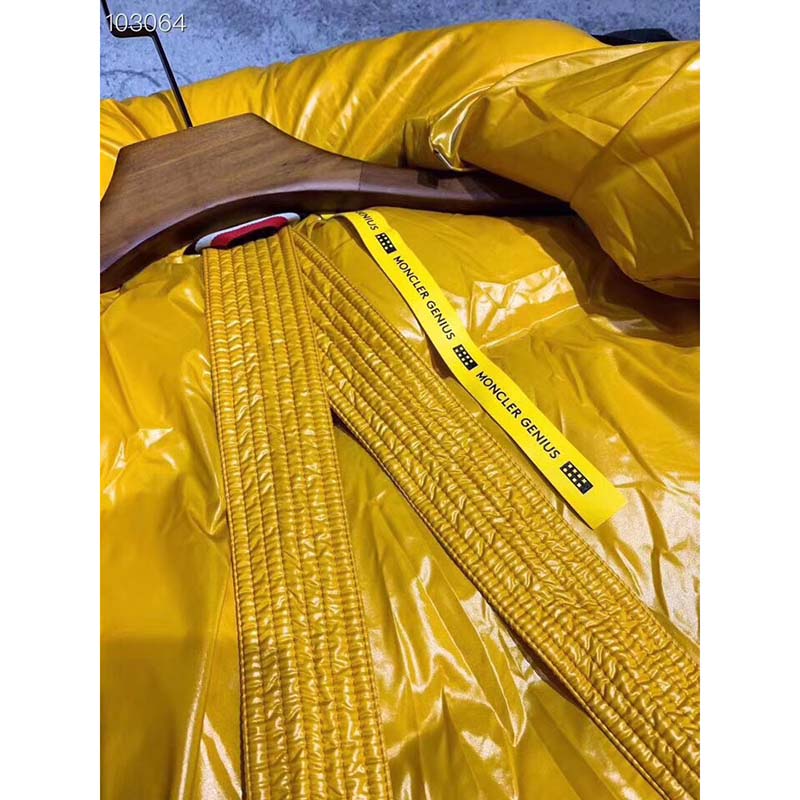 Moncler Down Jacket  Black/Yellow - FashionPlug