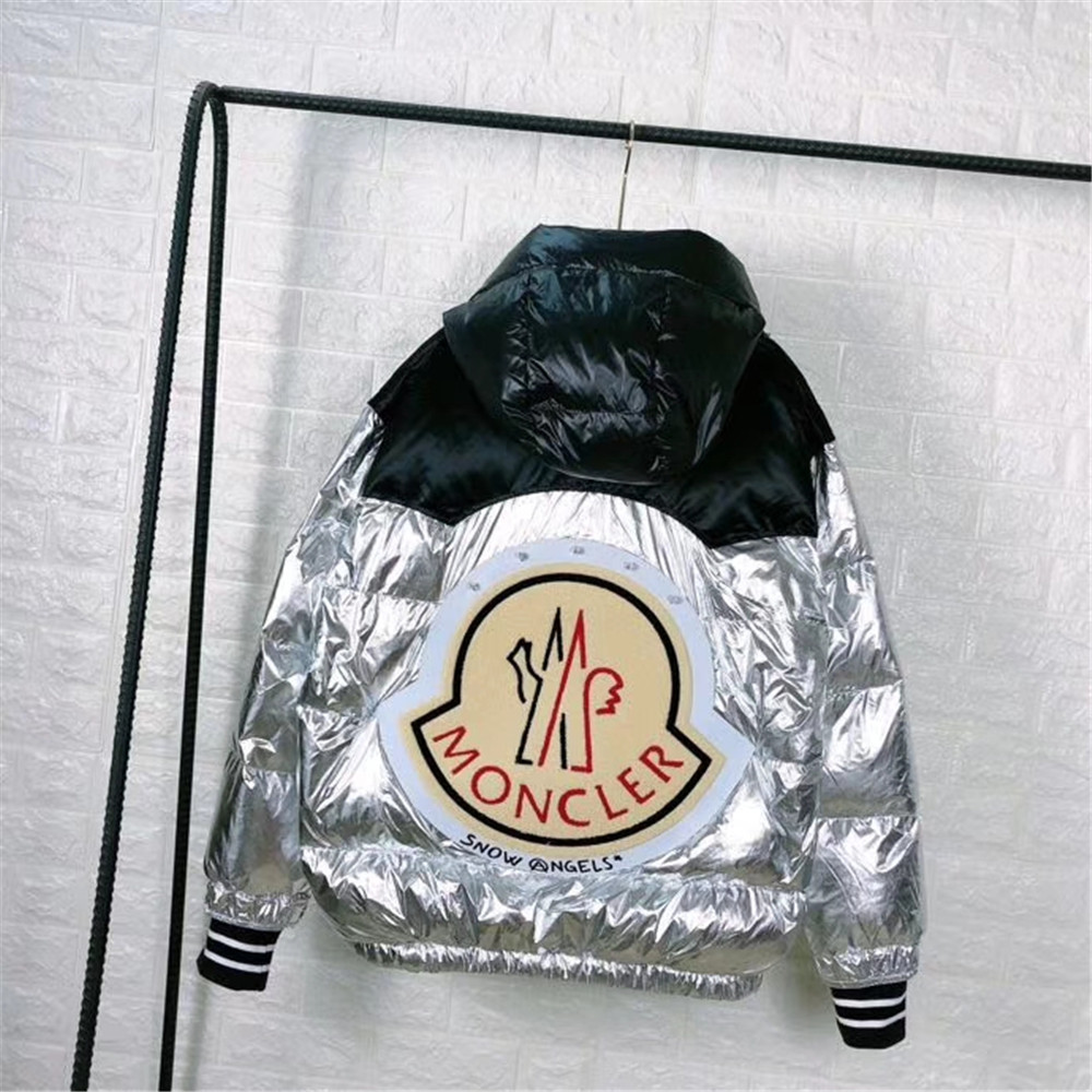 Moncler Down Jacket Black/Purple - FashionPlug