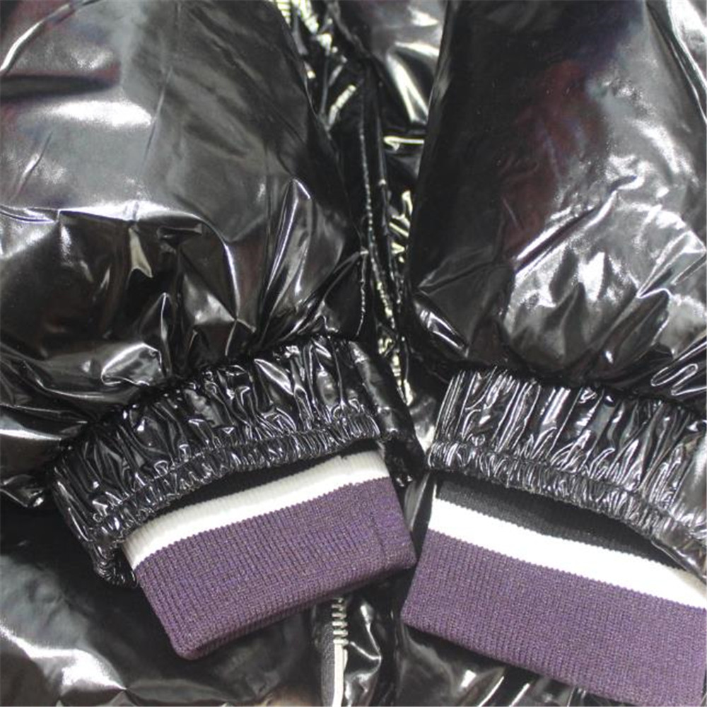 Moncler Down Jacket Black/Purple - FashionPlug