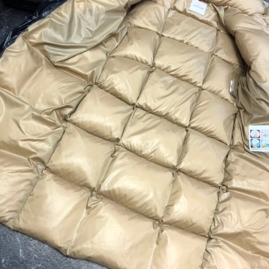 Moncler Black Long Down Jacket - FashionPlug