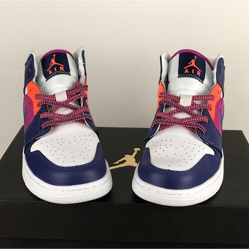 Jordan Air Jordan 1 Mid GS Fire Pink - FashionPlug
