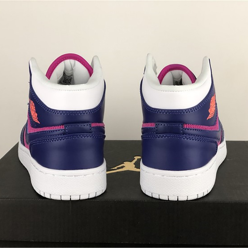 Jordan Air Jordan 1 Mid GS Fire Pink - FashionPlug