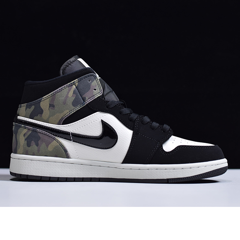 Jordan AJ1 Mid Camo  - FashionPlug