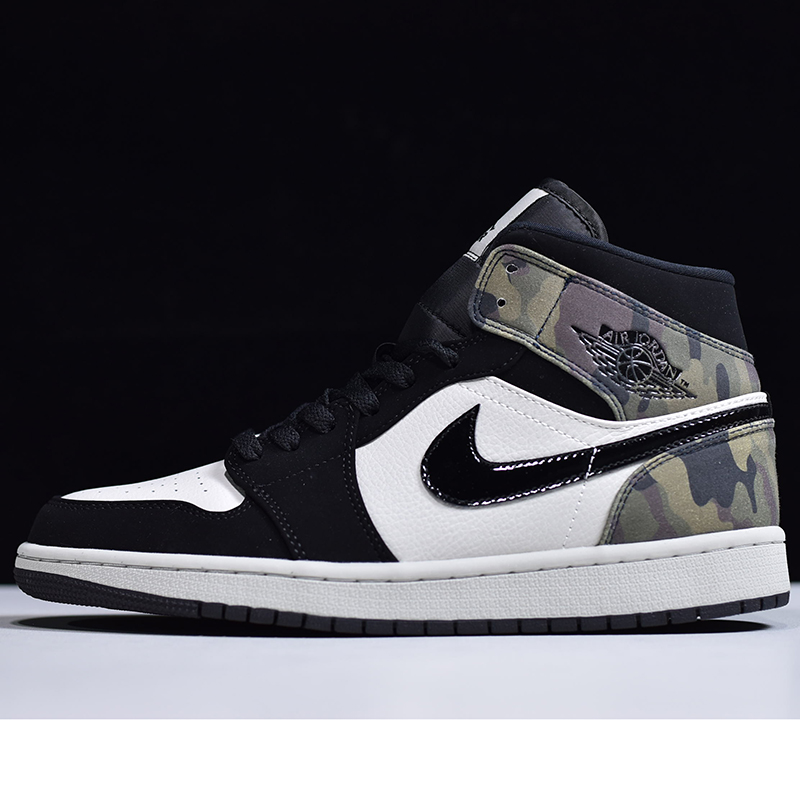 Jordan AJ1 Mid Camo  - FashionPlug
