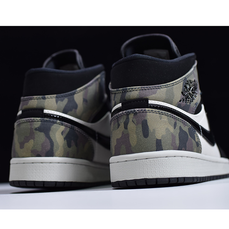 Jordan AJ1 Mid Camo  - FashionPlug