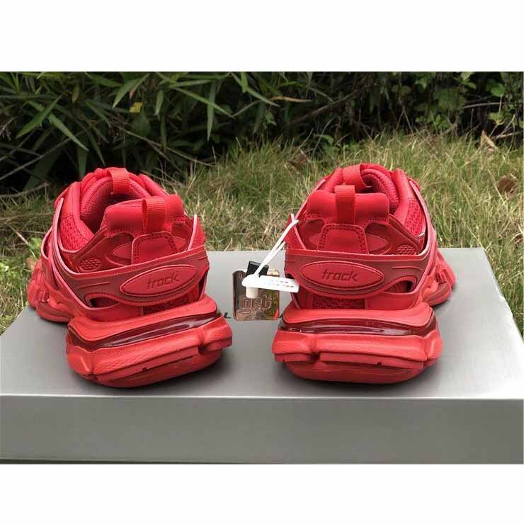 Balenciaga Women Track Sneaker In Red - FashionPlug