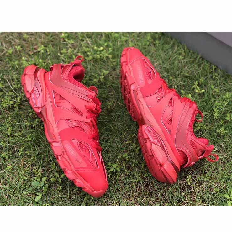 Balenciaga Women Track Sneaker In Red - FashionPlug