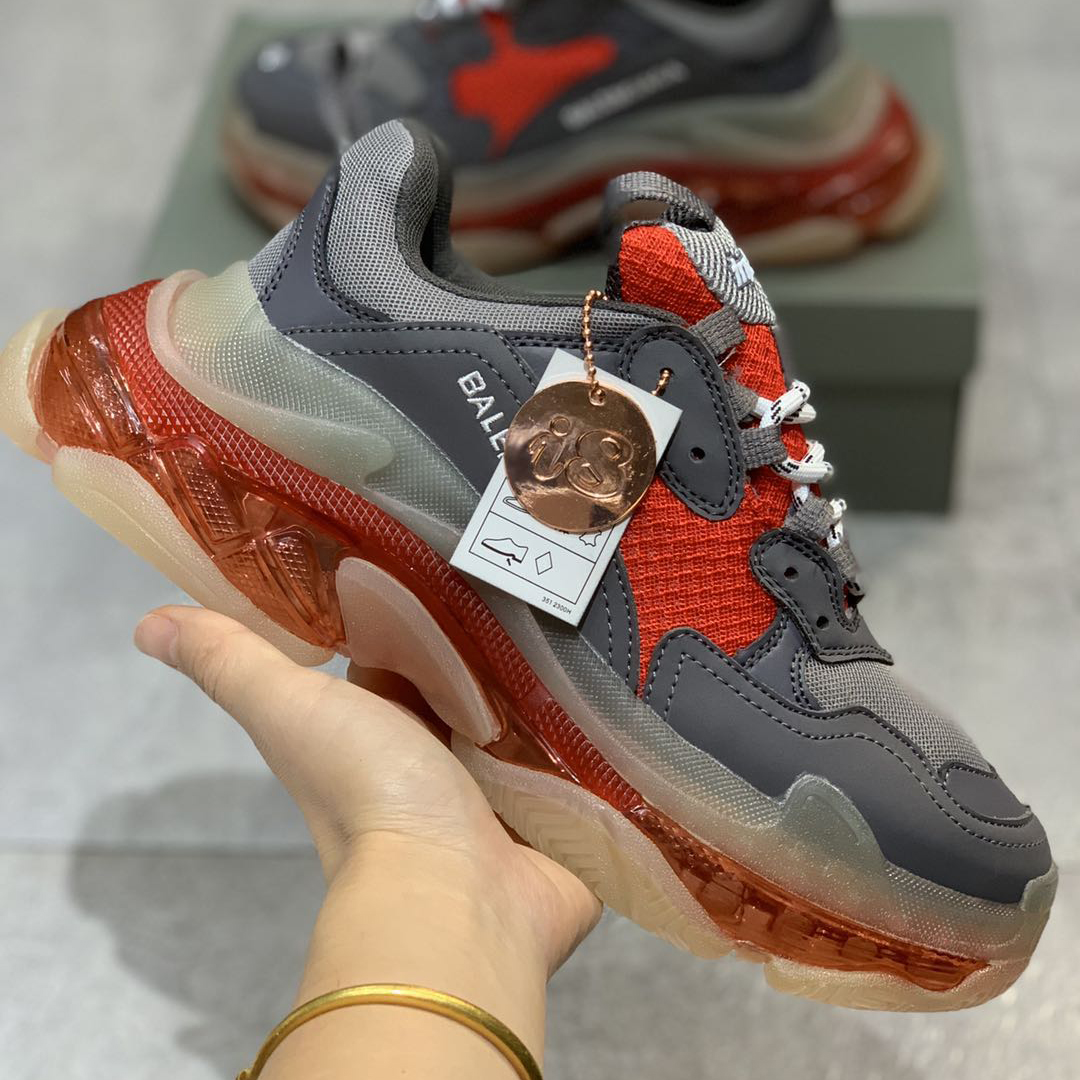 Balenciaga Triple S Clear Sole Sneaker  - FashionPlug