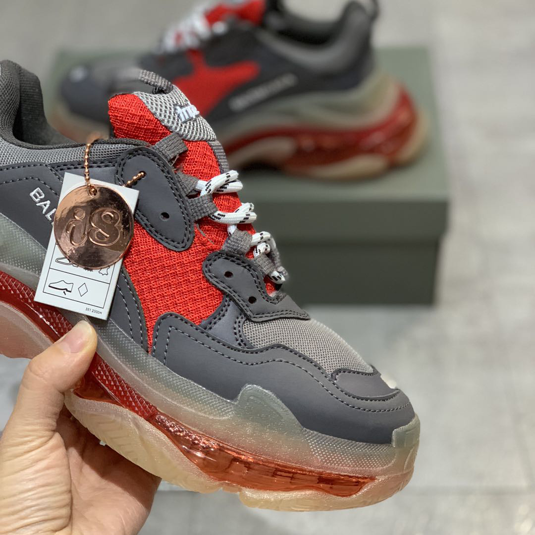 Balenciaga Triple S Clear Sole Sneaker  - FashionPlug