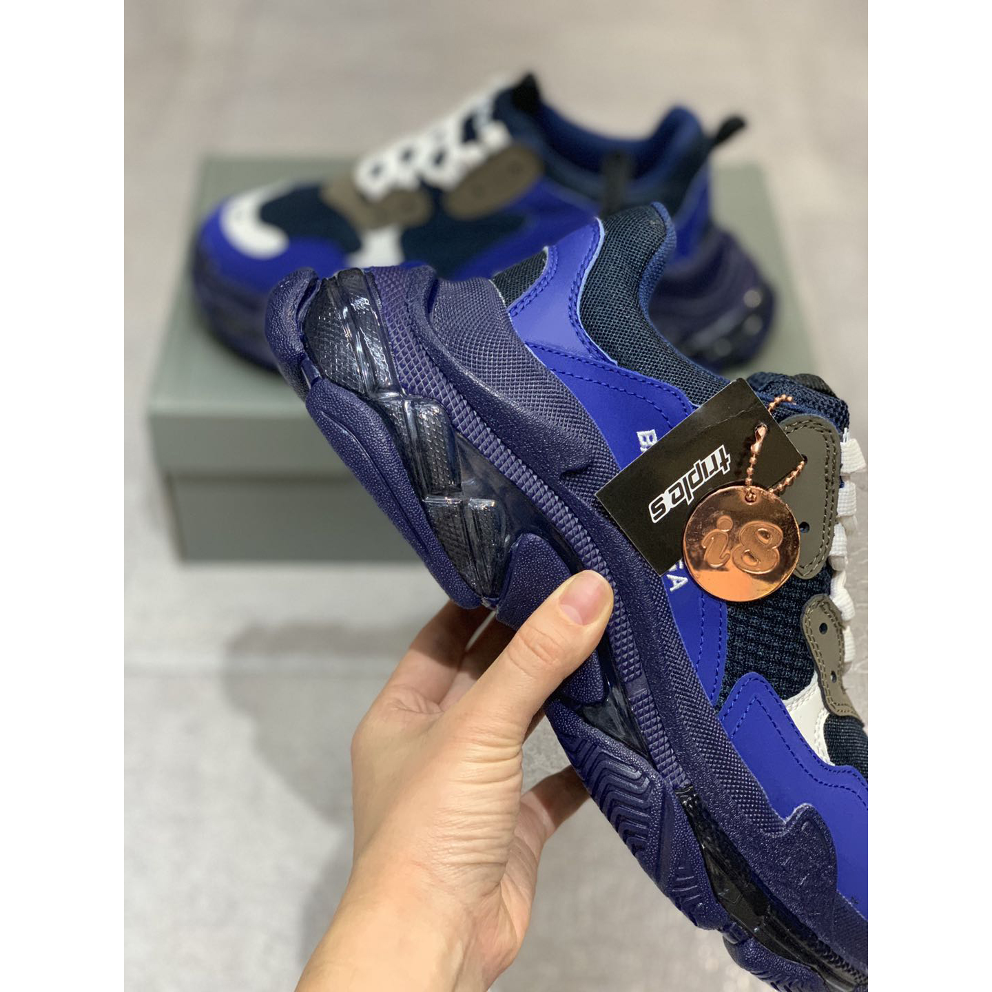 Balenciaga Triple S Clear Sole Sneaker  - FashionPlug