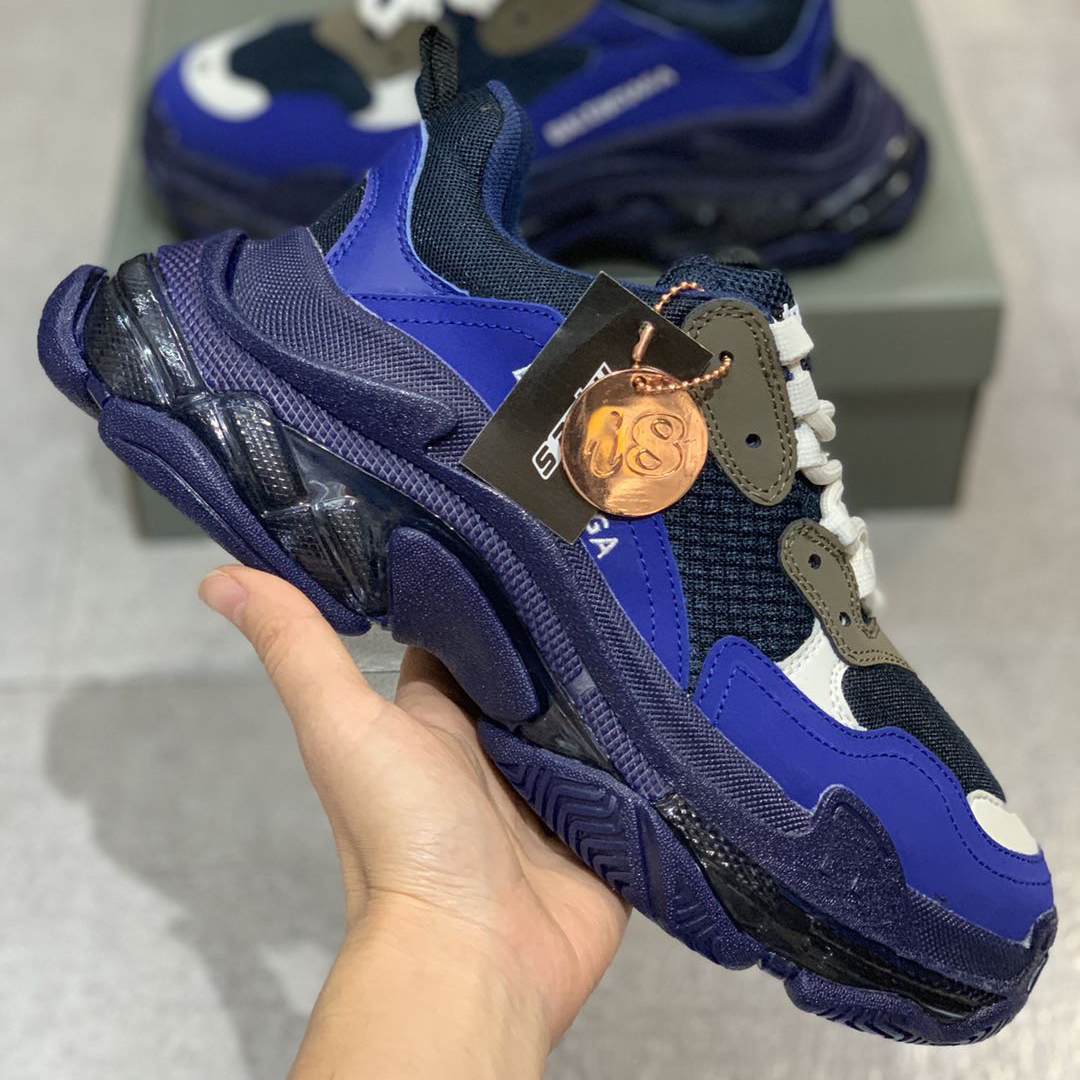 Balenciaga Triple S Clear Sole Sneaker  - FashionPlug