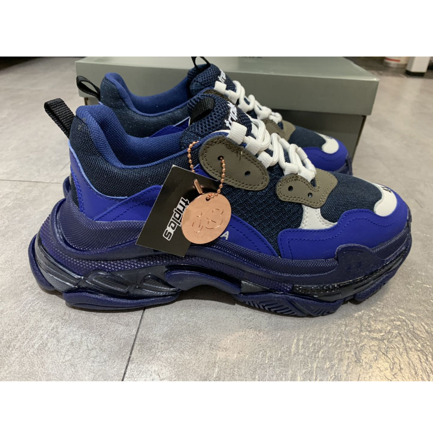 Balenciaga Triple S Clear Sole Sneaker  - FashionPlug