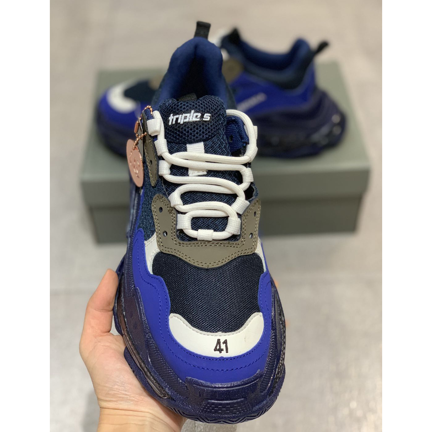 Balenciaga Triple S Clear Sole Sneaker  - FashionPlug