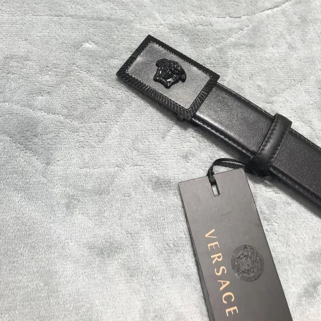 Versace Medusa Head Leather Belt - FashionPlug