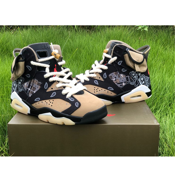 Jordan Travis Scott X AJ6 Sneakers - FashionPlug