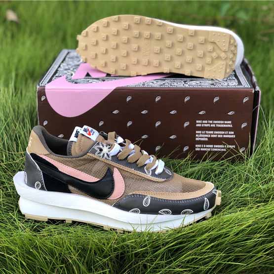 Lvd Waffle Daybreak X Nike Sacai White Brown Grey - FashionPlug