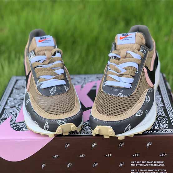Lvd Waffle Daybreak X Nike Sacai White Brown Grey - FashionPlug