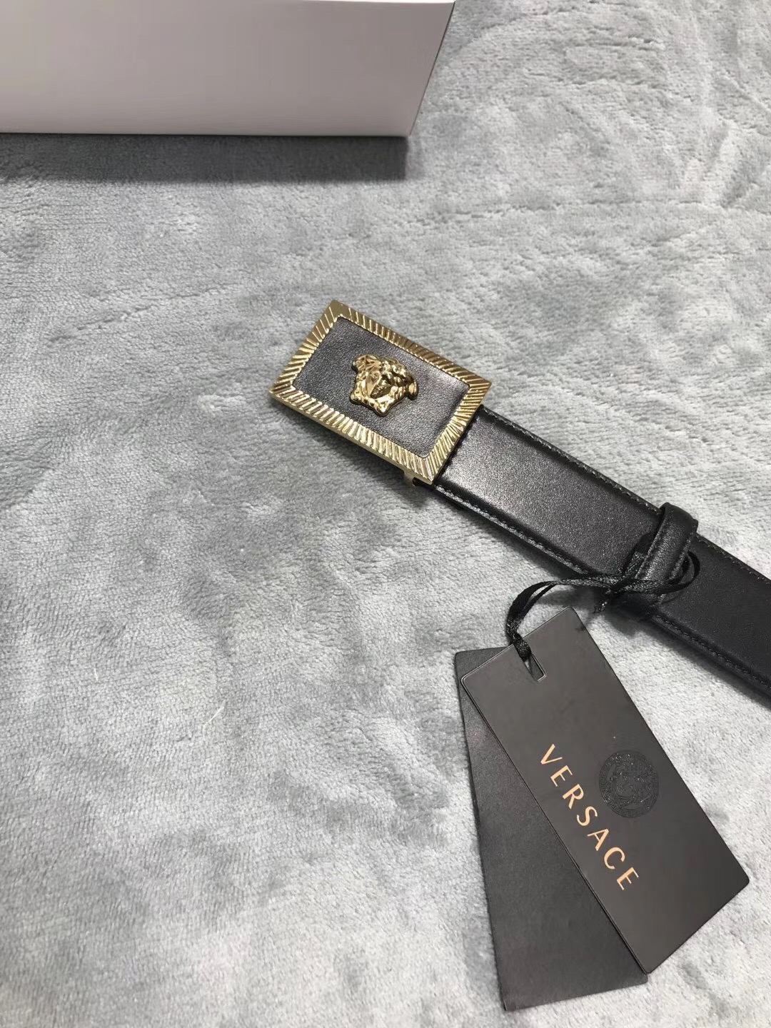 Versace Medusa Head Leather Belt - FashionPlug