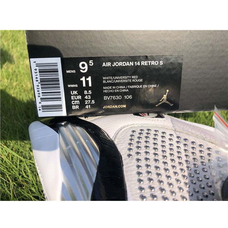 Jordan AJ14 White Red BV7630-106 - FashionPlug