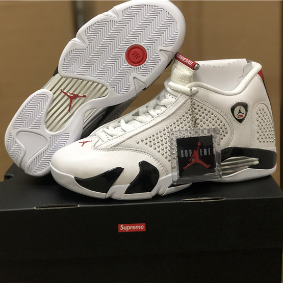 Jordan AJ14 White Red BV7630-106 - FashionPlug