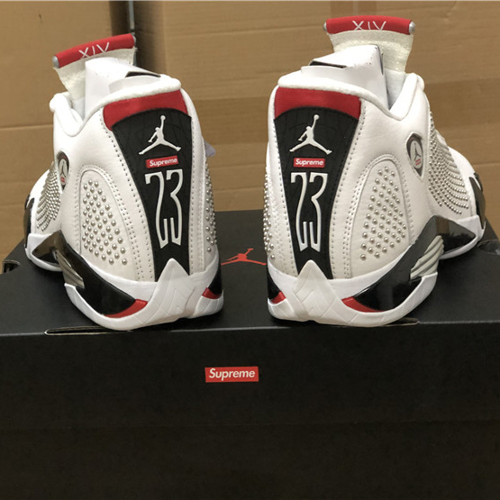 Jordan AJ14 White Red BV7630-106 - FashionPlug