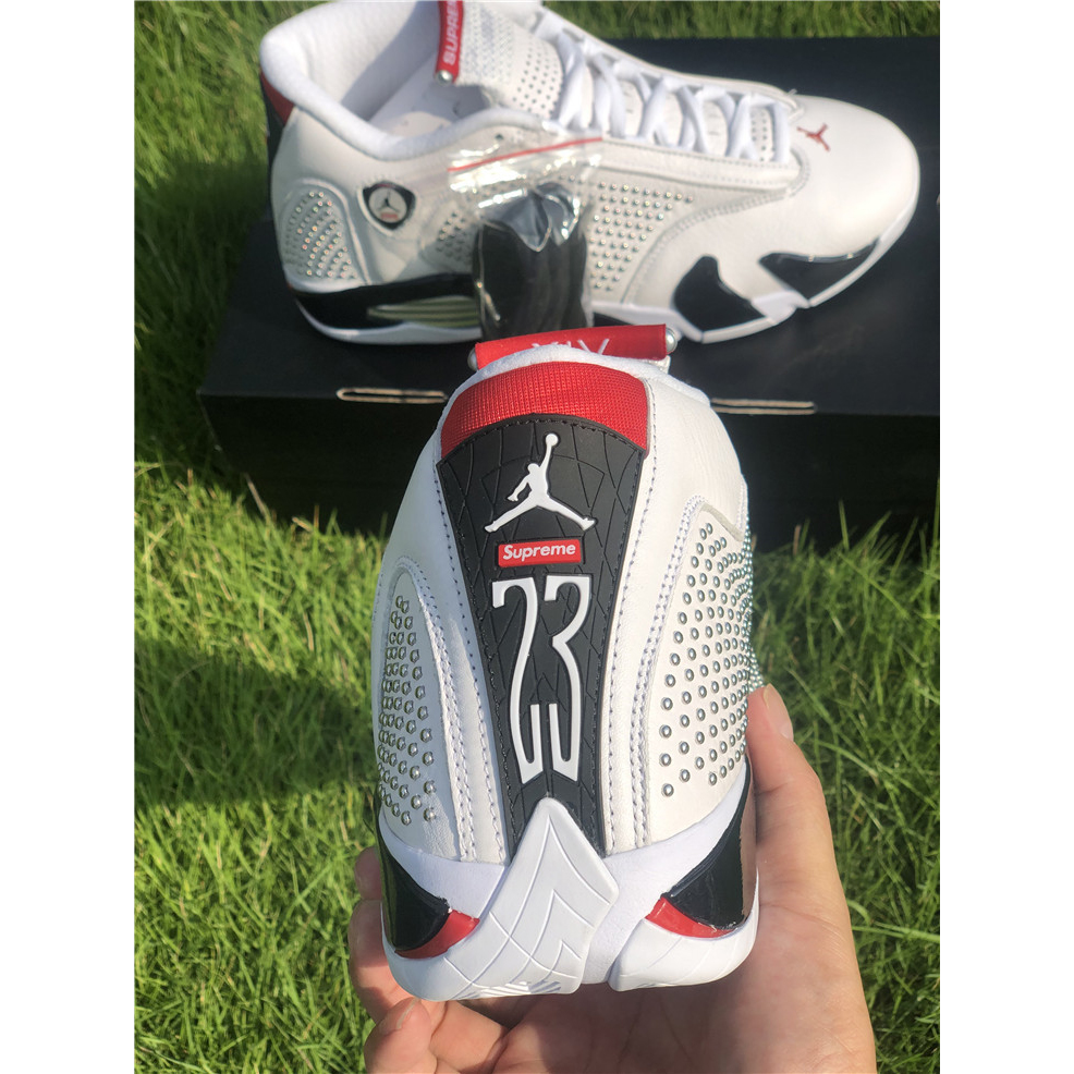 Jordan AJ14 White Red BV7630-106 - FashionPlug