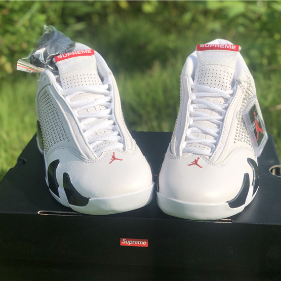 Jordan AJ14 White Red BV7630-106 - FashionPlug