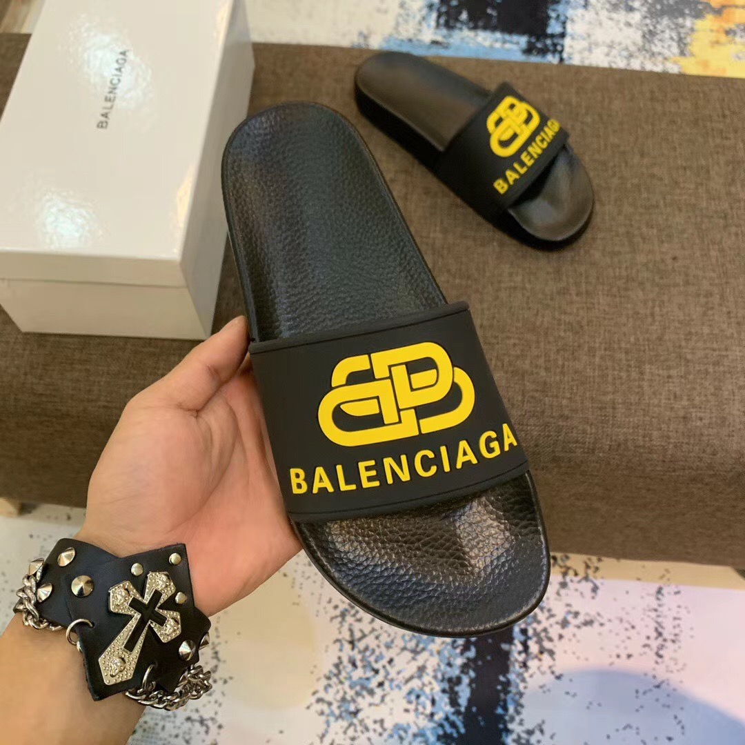 Balenciaga Bb Slide Sandal - FashionPlug